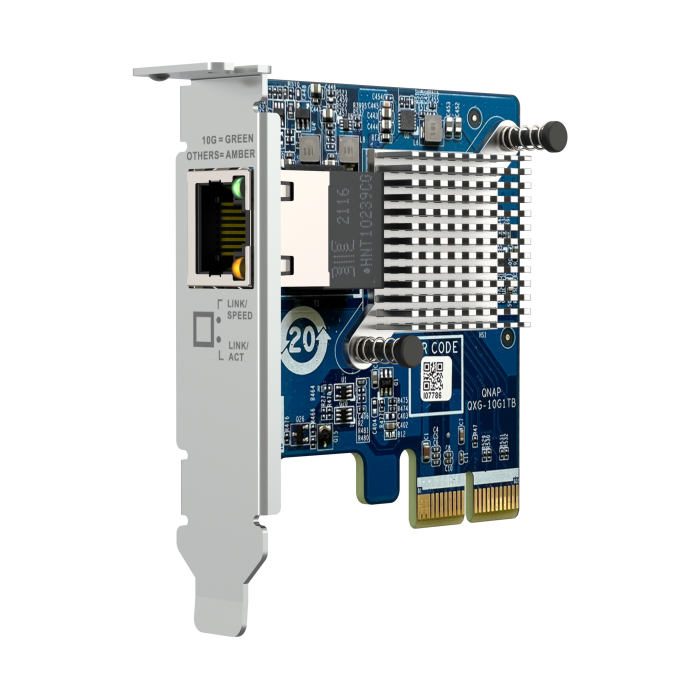 QNAP QXG-10G1T Expansion Card Front View