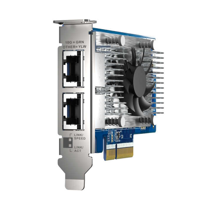 QNAP QXG-10G2T-X710 Expansion Card Front View