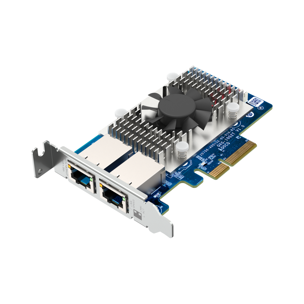 QNAP QXG-10G2T Expansion Card Side View 3