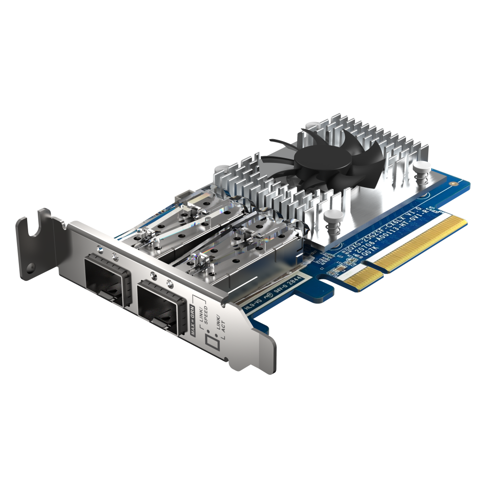 QNAP QXG-25G2SF-CX6 Expansion Card Side View 3