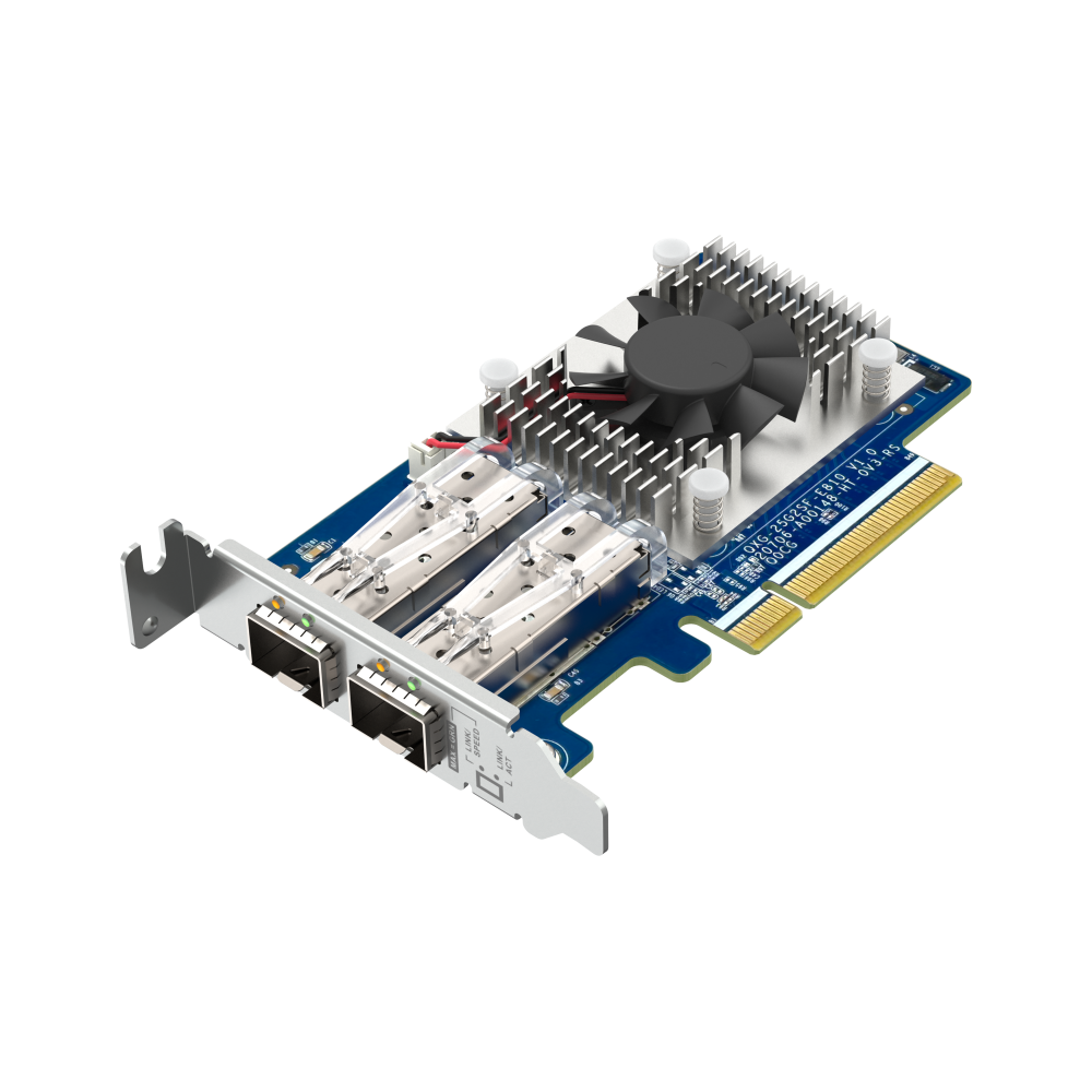 QNAP QXG-25G2SF-E810 Expansion Card Side View 3