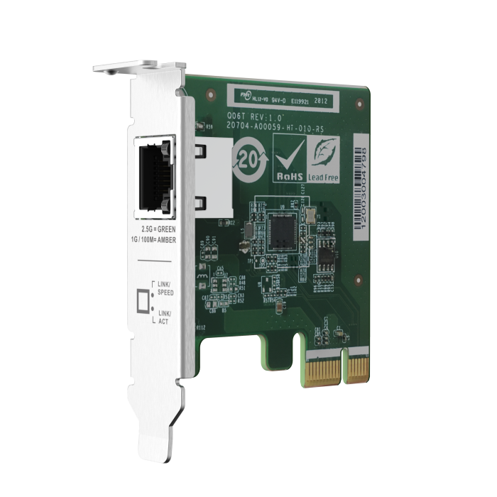 QNAP QXG-2G1T-I225 Expansion Card Front View