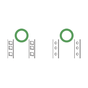 QNAP RAIL-S01 Rail Kit & Tray Side View 3