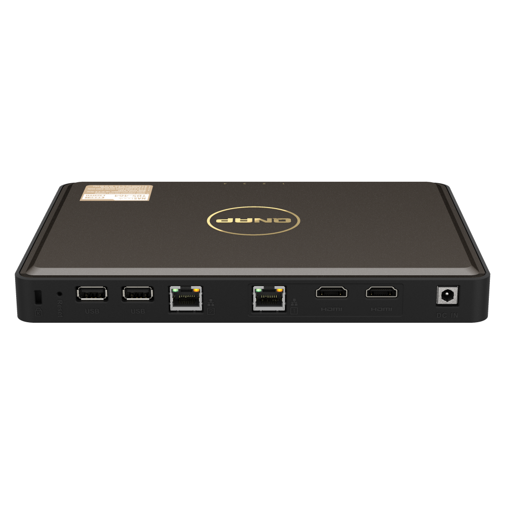 QNAP TBS-464-8G NAS Back View (I/O ports)