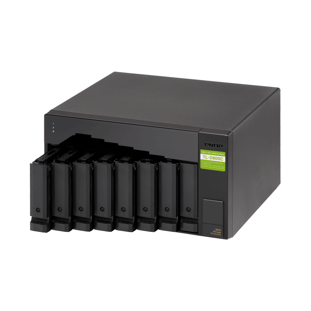 QNAP TL-D800C Expansion Unit Side View 5