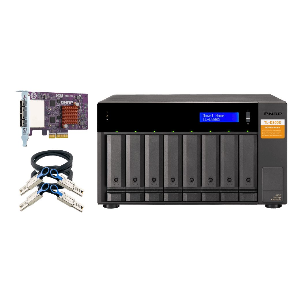 QNAP TL-D800S Expansion Unit Front View