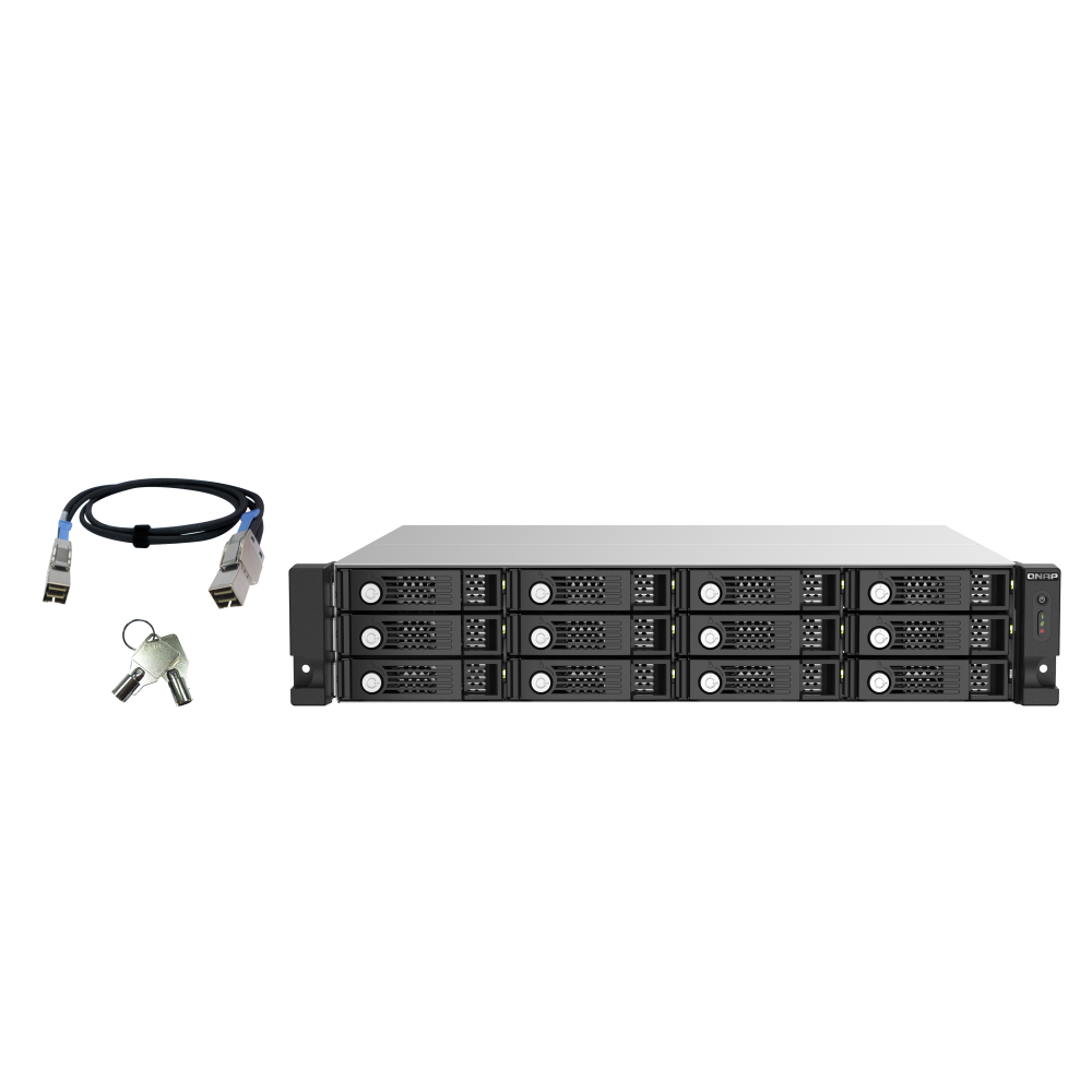QNAP TL-R1220Sep-RP Expansion Unit Front View