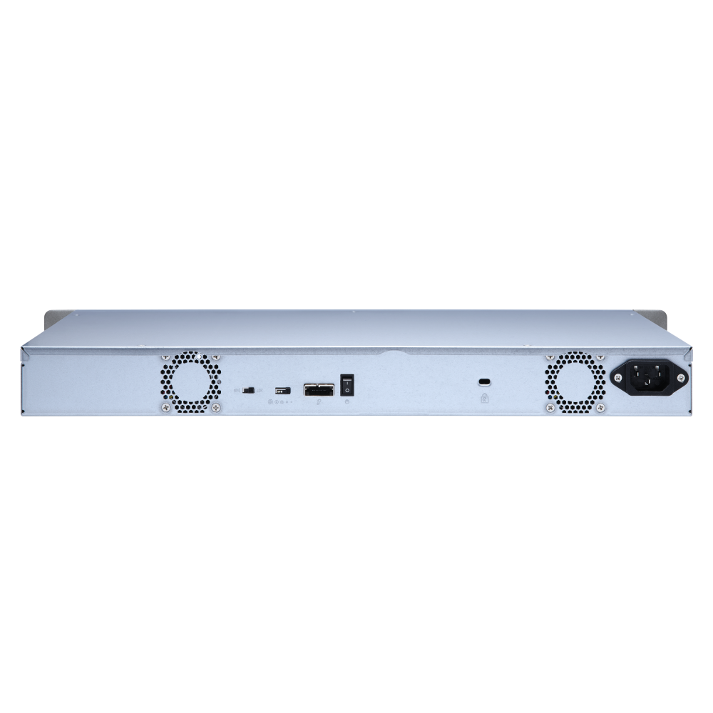 QNAP TL-R400S Expansion Unit Back View (I/O ports)