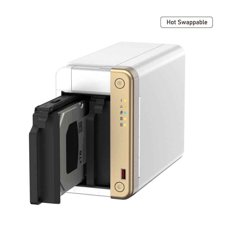 QNAP TS-262-4G NAS Side View 5