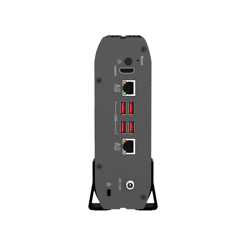 QNAP TS-410E-8G NAS Back View (I/O ports)