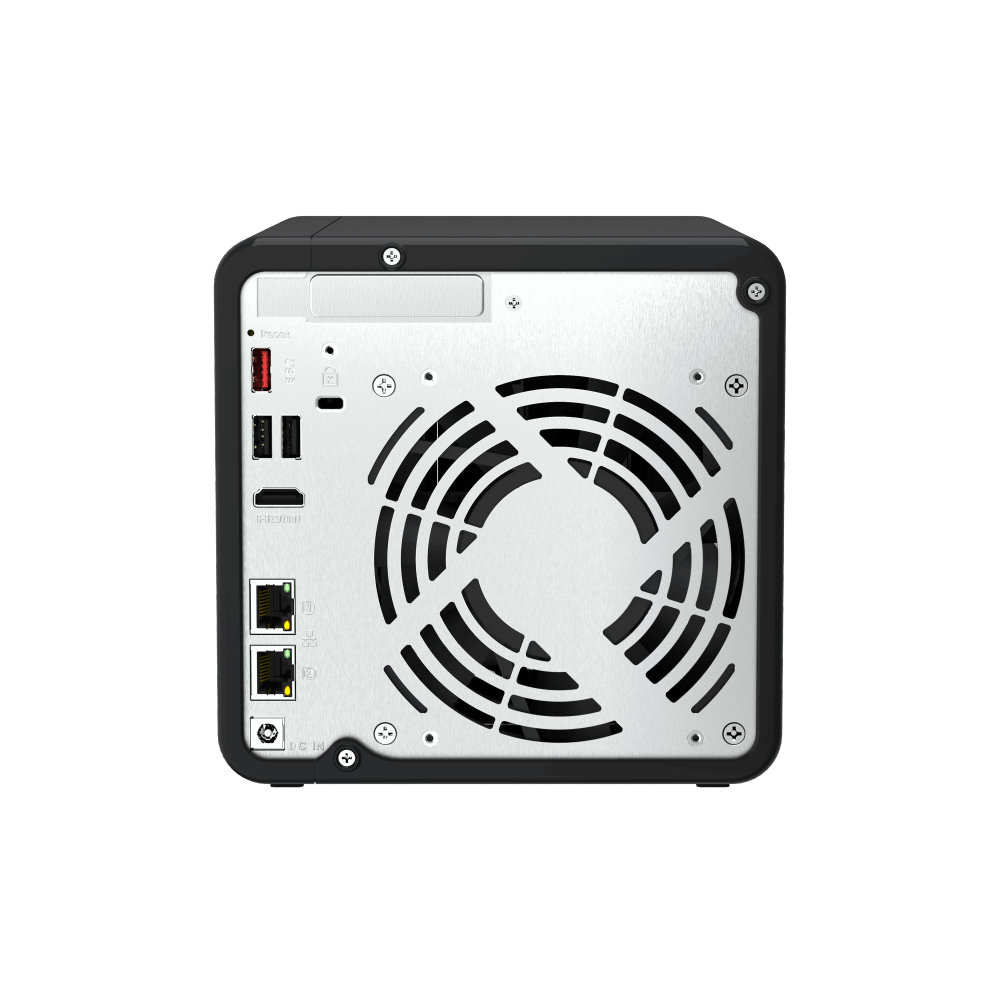 QNAP TS-464-4G NAS Back View (I/O ports)