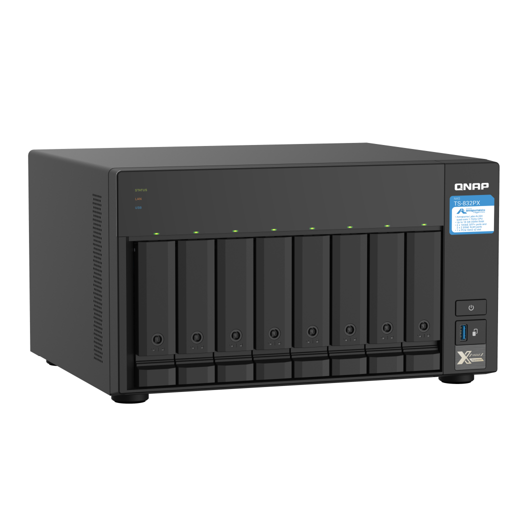 QNAP TS-832PX-4G NAS Side View 4