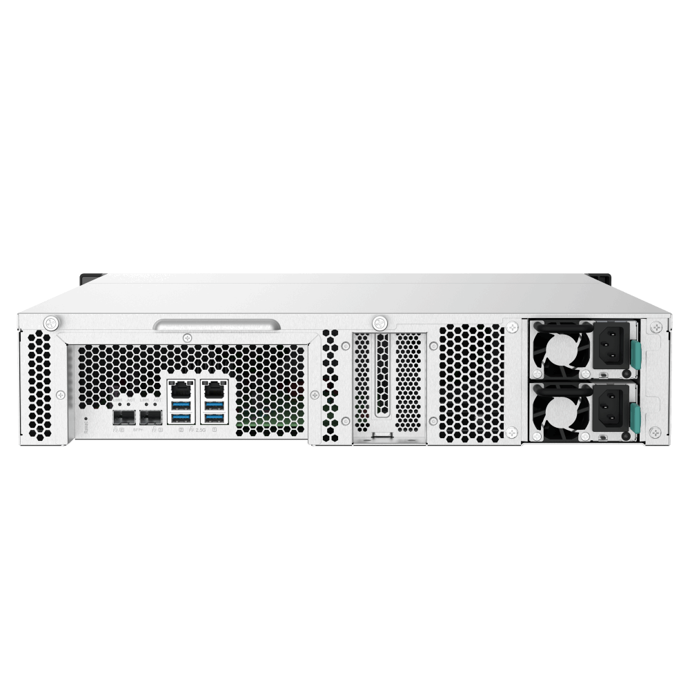 QNAP TS-832PXU-RP-4G NAS Back View (I/O ports)
