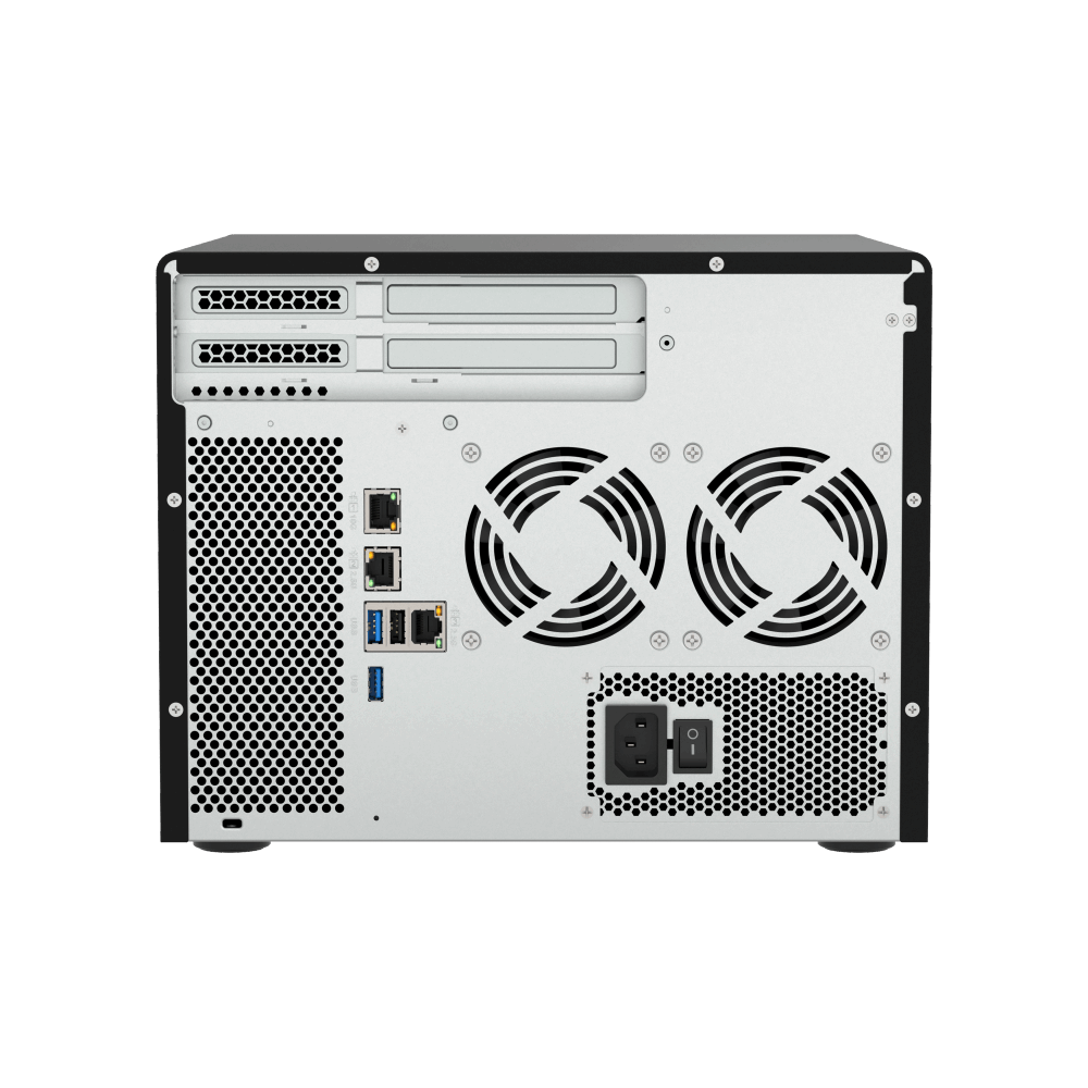 QNAP TS-855X-8G NAS Back View (I/O ports)