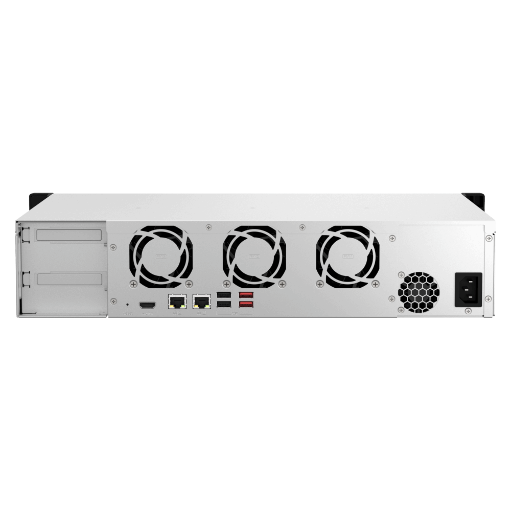 QNAP TS-864eU-8G NAS Back View (I/O ports)