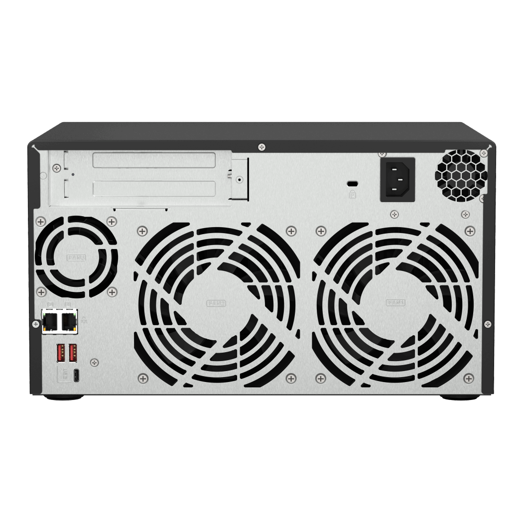 QNAP TS-873A-8G NAS Back View (I/O ports)