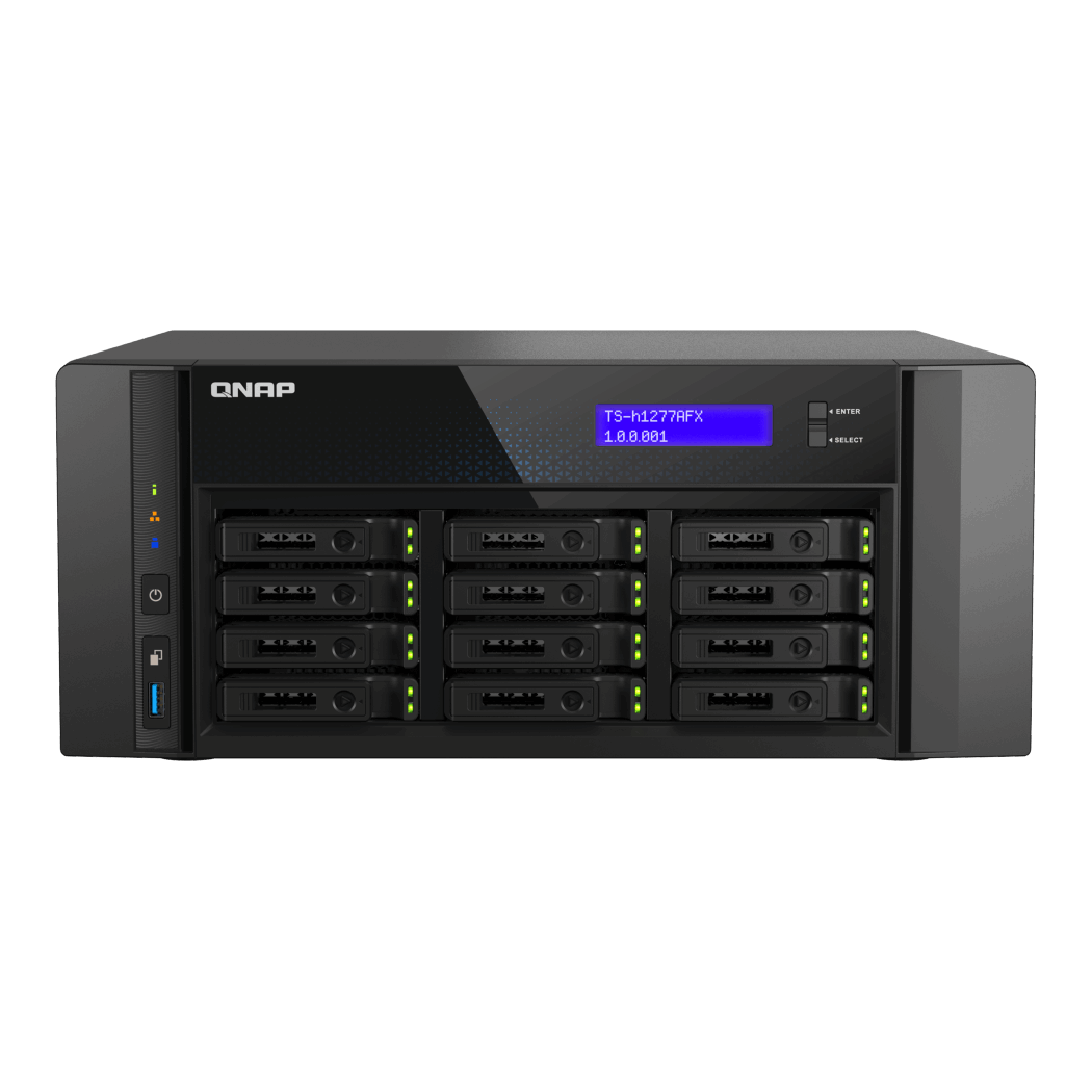 QNAP TS-h1277AFX-R7-32G NAS Side View 3