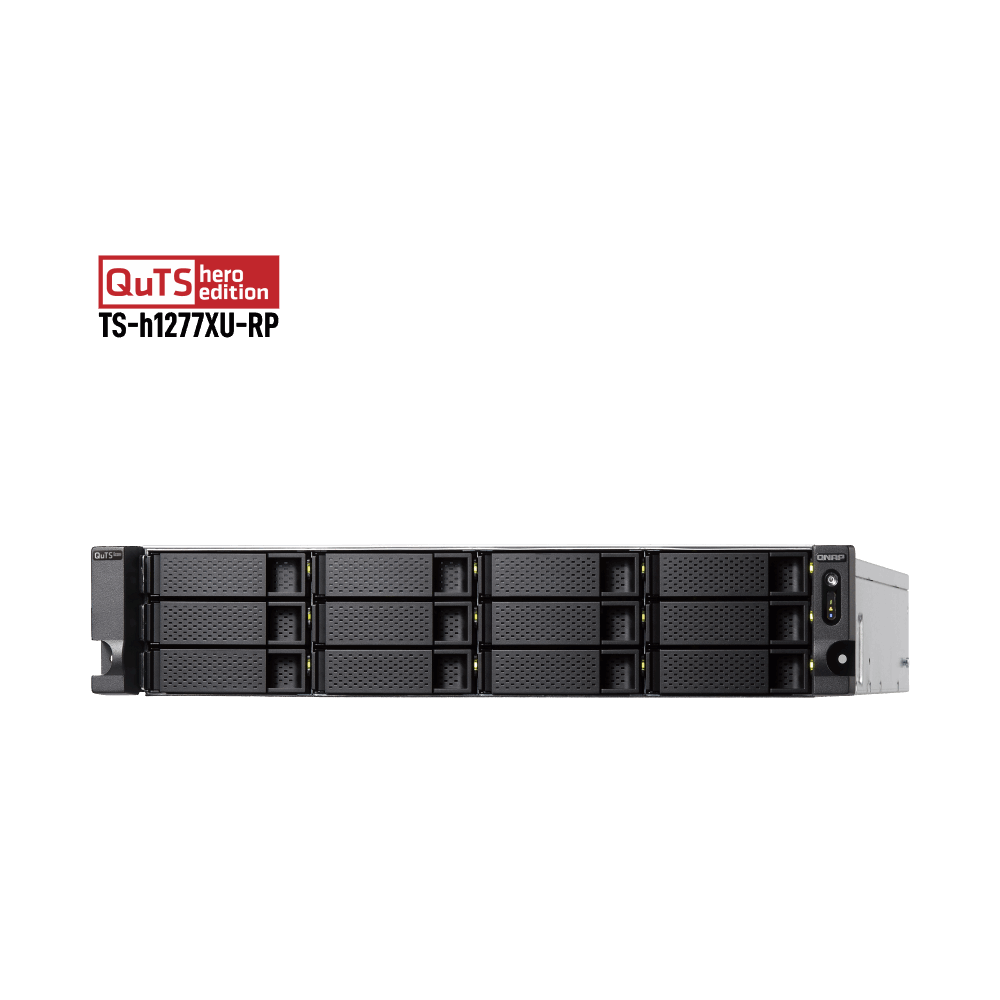QNAP TS-h1277XU-RP-3700X-128G NAS Front View