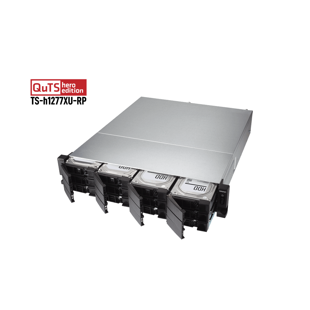 QNAP TS-h1277XU-RP-3700X-128G NAS Side View 3