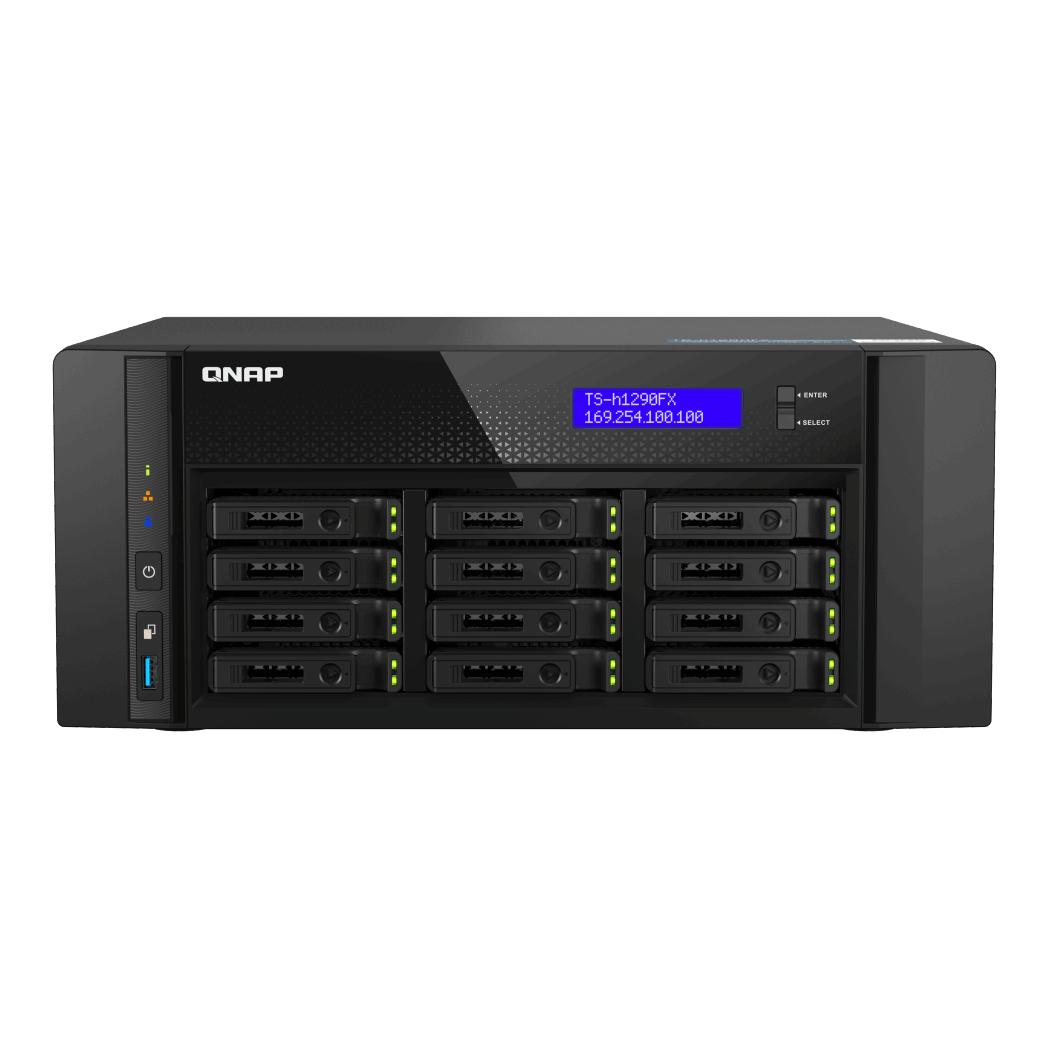 QNAP TS-h1290FX-7302P-128G NAS Side View 3
