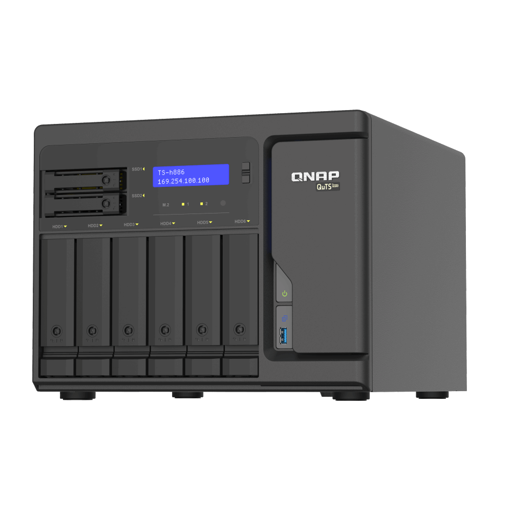 QNAP TS-H886-D1602-8G NAS Front View
