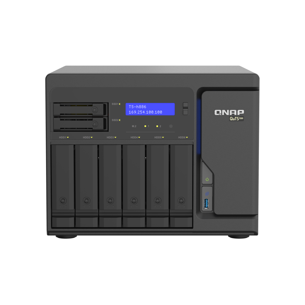 QNAP TS-H886-D1602-8G NAS Side View 3