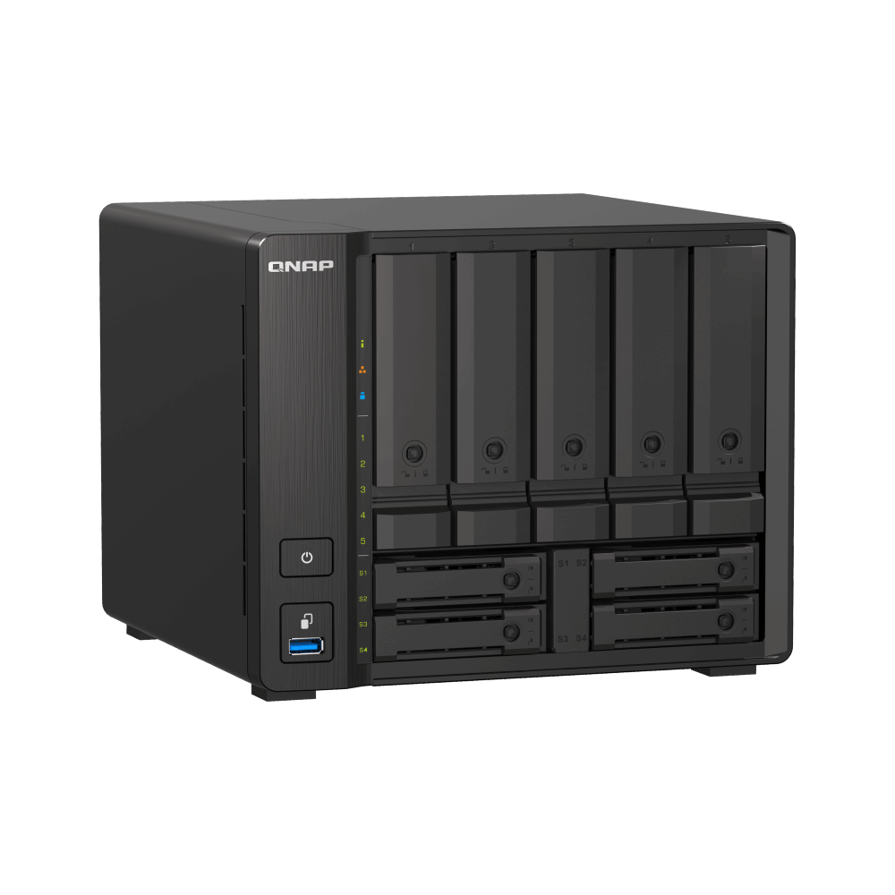 QNAP TS-h973AX-32G NAS Side View 3