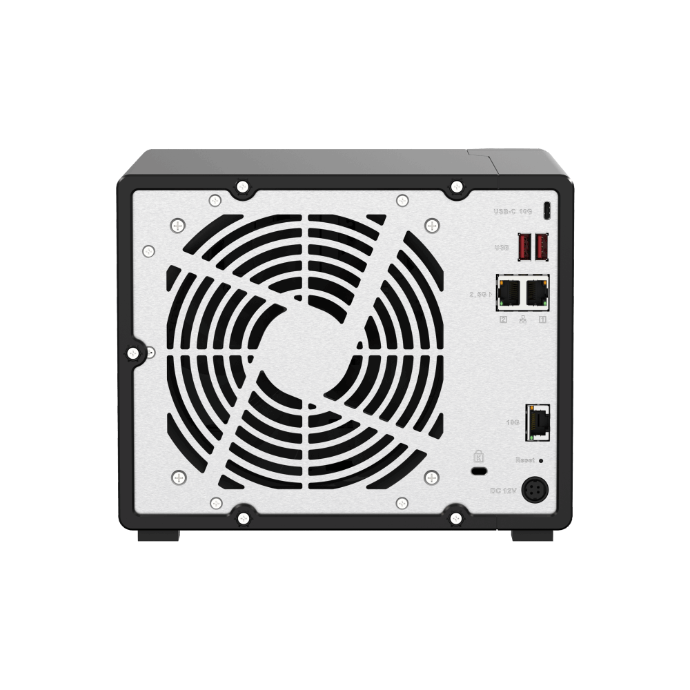QNAP TS-h973AX-8G NAS Back View (I/O ports)