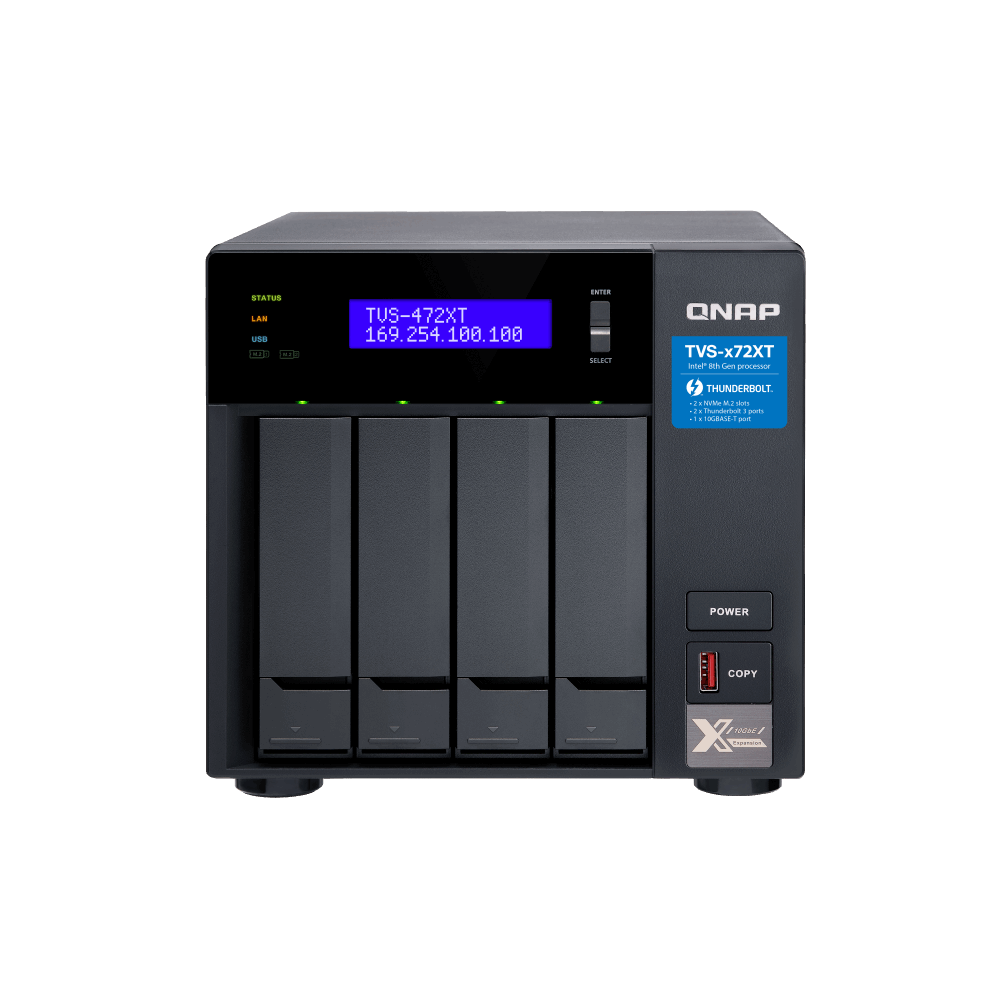 QNAP TVS-472XT-i3-4G NAS Side View 4