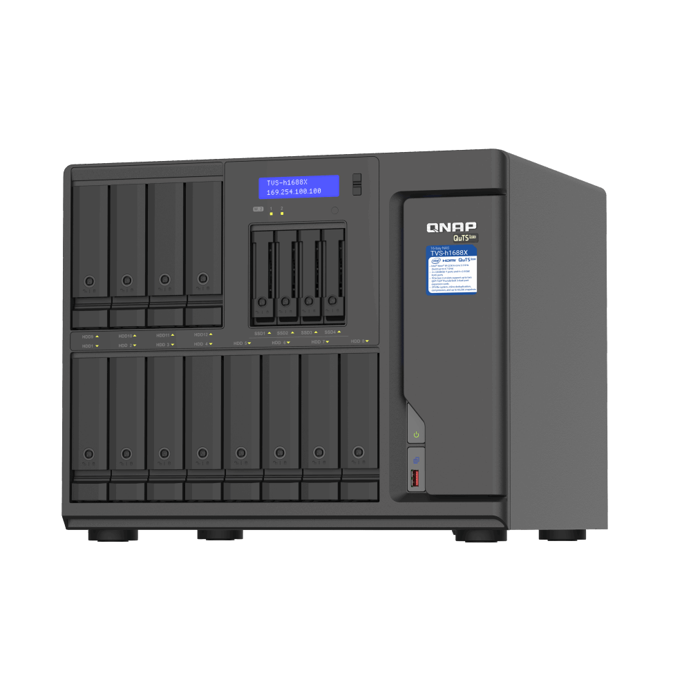 QNAP TVS-h1688X-W1250-32G NAS Front View