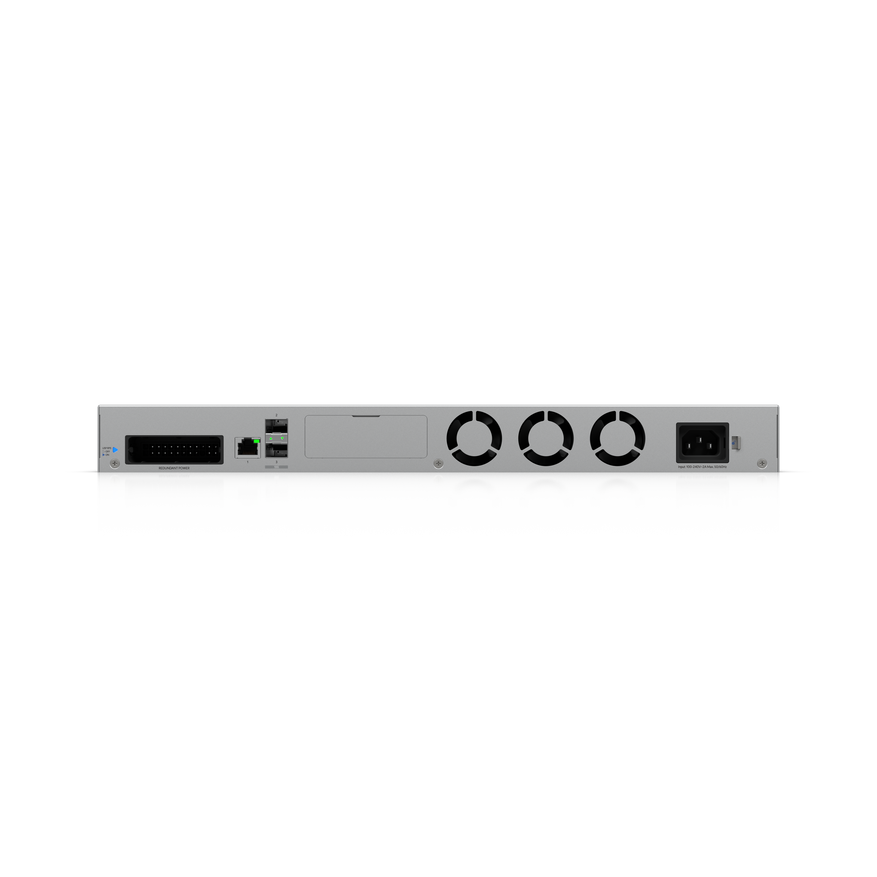 Ubiquiti UNAS-Pro-4 NAS Back View (I/O ports)