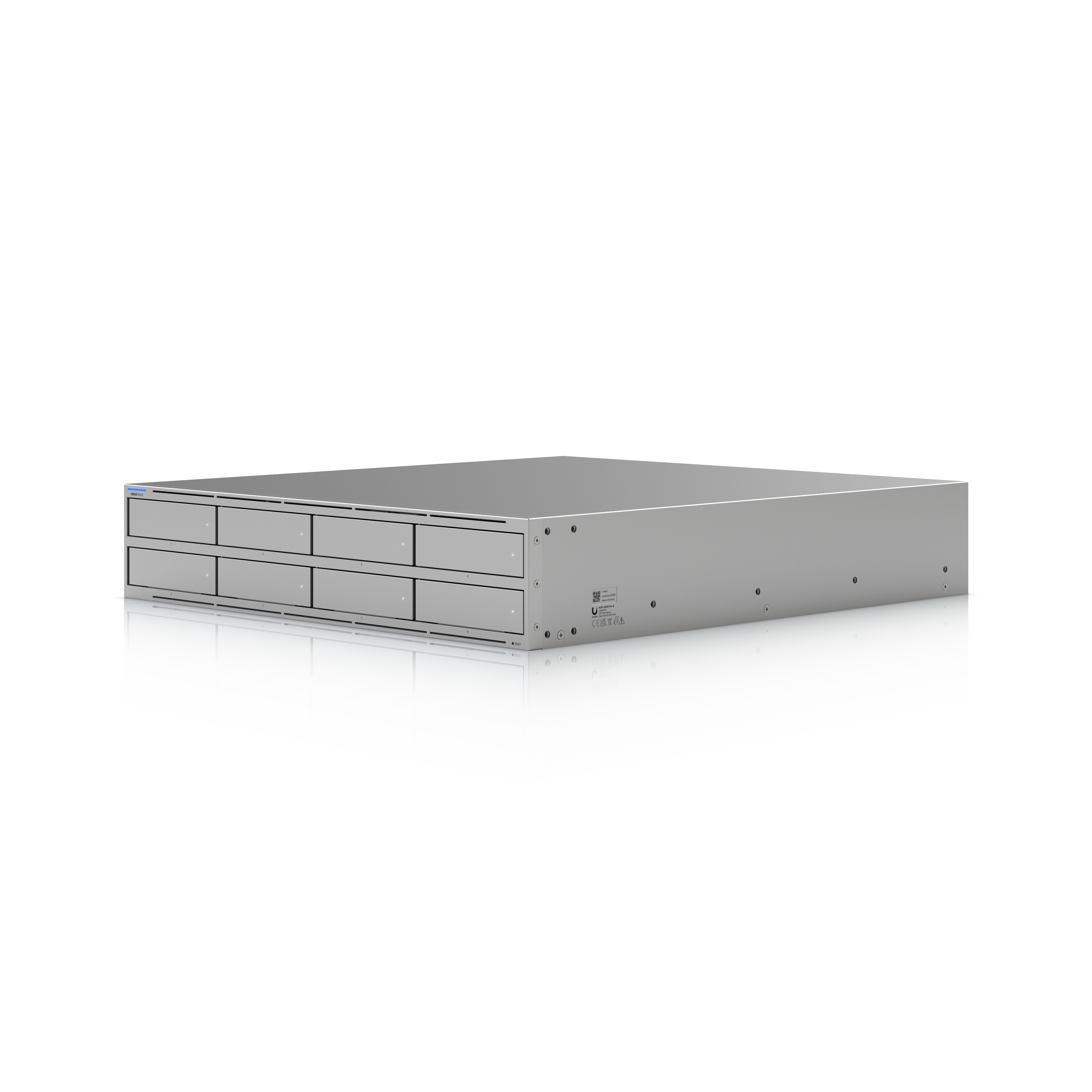 Ubiquiti UNAS-Pro-8 NAS Angled Front View